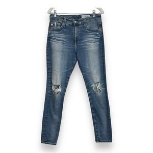 Adriano Goldschmied Ag Womens "The Farrah Skinny" High Rise Skinny Ankle Size 29